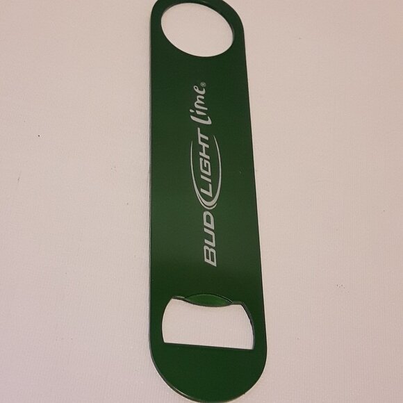 Bud Light Lime Bottle Opener Metallic Finish - Picture 1 of 2